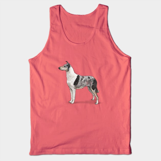 The Blue Merle Smooth Collie Tank Top by Elspeth Rose Design